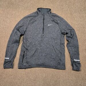 Nike Sphere Element 1/2 Zip Pullover Mens L Therma Grid Fleece Running Dri-Fit